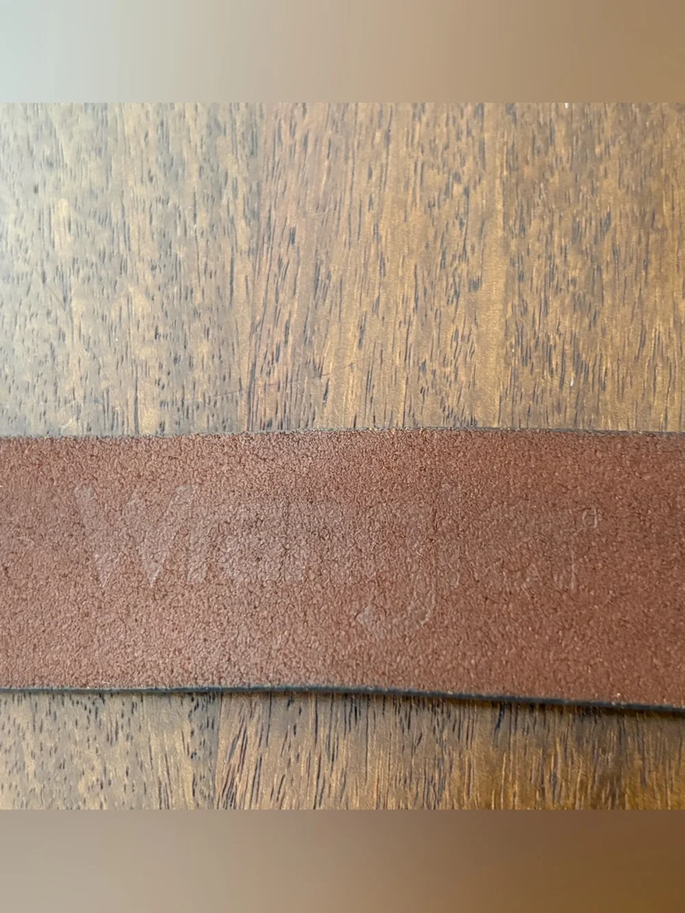 WRANGLER Embossed Eagle Pattern Leather Men’s Belt Brass-toned Buckle Sz 40/100